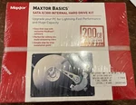 Maxtor Basics Sata II/300 Internal Hard Drive Kit 200GB 7200RPM Sealed. Fixed Price $39.95.