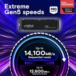 Crucial T705 4 Tb Solid State Drive M.2 2280 Internal Pci Express Nvme. Fixed Price $733.33.