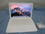 Apple Macbook A1342 Core Duo 2.4 13" White 250GB Hd, 2GB Ram, Os 10.12.6 Sierr. Fixed Price $158.40.