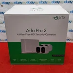 Netgear Arlo Pro 2 VMC4030P Wire-free Hd 1080P Security Cameras / VMB4500. Fixed Price $871.00.