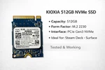 512GB Nvme Ssd M.2 2230 Kioxia KBG40ZNS512G Pcie GEN3 Steam Deck Tested. Fixed Price $67.99.