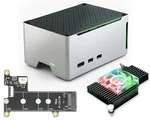 Raspberry Pi 5 Case Aluminum Compact With M.2 Nvme Ssd Pcie Hat And Acti. Fixed Price $42.11.