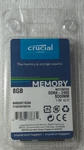 Crucial 8GB DDR4-2400 Sdram So-dimm 1 Module Notebook Memory CT8G4SFS824A. Fixed Price $39.25.