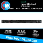 Hpe Proliant DL360 G10 8B Sff 1U Server -V1- Choose Cpus/ram/drives Wholesale. Fixed Price $2555.00.