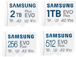 Samsung Evo Plus 256GB 512GB 1TB 2TB Micro Sdxc C10 U3 A2V30 4K Uhd Card. Fixed Price $79.99.