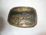 1976 Heritage Mint American Cowboy Buckle Cattle Drive Solid Brass Vintage. Fixed Price $24.99.