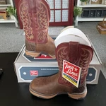 Tony Lama Ladies Josey Mahogany Brown Water Buffalo Work Boots TW7200 Sz 6. Fixed Price $139.99.