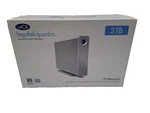 Lacie 301343U 2TB Big Disk Quadra ESATA/FIREWIRE800/400/USB Desktop HDD/31 Hrs. Fixed Price $124.99.