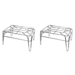 Gsw 2PCS RA-M1510 Heavy Duty Welded Chrome Wire Multi-functional Rack 15"X11"X8". Fixed Price $52.00.
