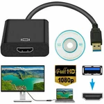 Usb 3.0 1080P Hdmi Video Cable Adapter Converter For Pc Laptop Hdtv Lcd. Fixed Price $7.10.