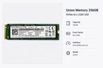 Union Memory 256GB M.2 2280 Nvme Ssd Pcie GEN3 X4 Lenovo Oem Tested. Fixed Price $31.99.